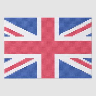 Original cross-stitch design Union Jack Tissue Paper