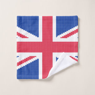 Original cross-stitch design Union Jack Wash Cloth