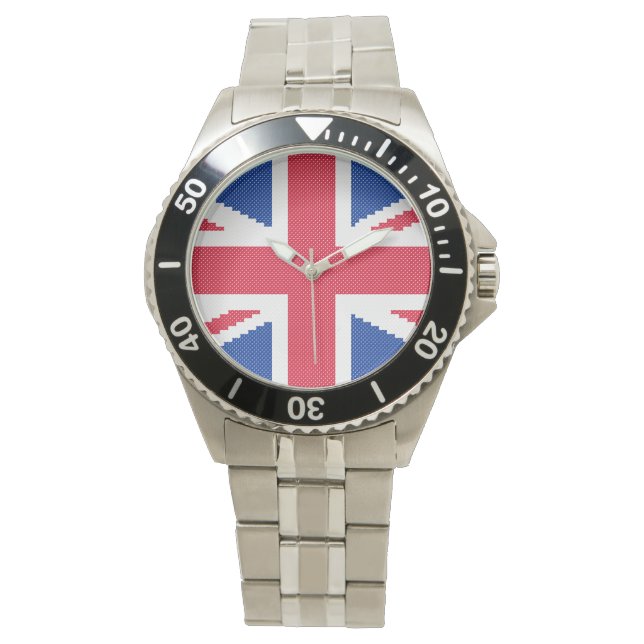 Original cross-stitch design Union Jack Watch (Front)