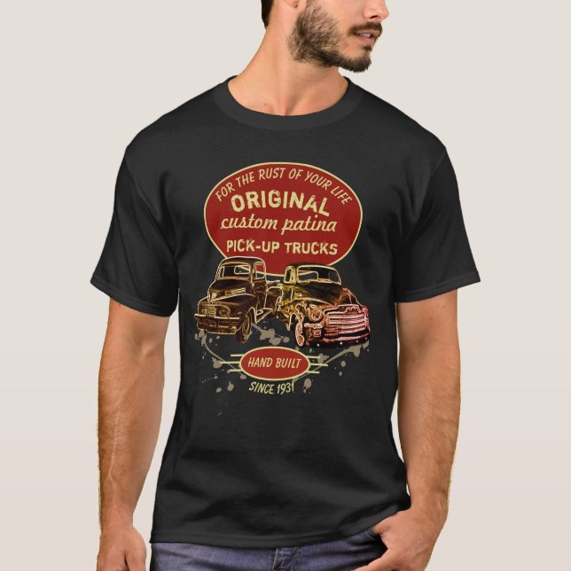 Original Custom Patina Pick-Up Trucks - T-Shirt (Front)