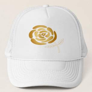 Original cute Golden rose for Celebration Trucker Hat