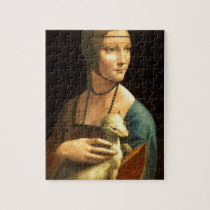 Original Da vinci's paint Lady with an Ermine Jigsaw Puzzle