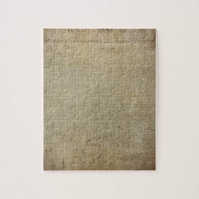 Original Declaration of Independence Jigsaw Puzzle (Vertical)