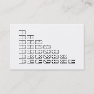 Original design black and white Domino symbols Business Card
