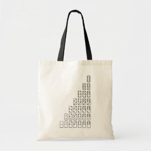 Original design black and white Domino symbols Tote Bag