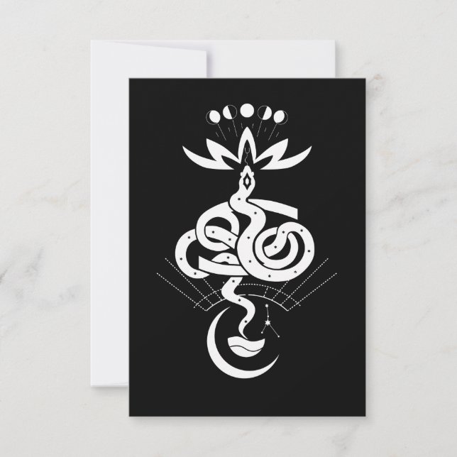 Original design for 2025 Snake printing, Cancer Thank You Card (Front)
