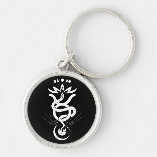 Original design for 2025 Snake printing, Taurus  Key Ring (Front)