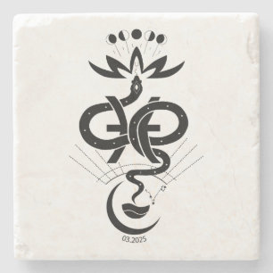 Original design for 2025 Snake, Stone Coaster