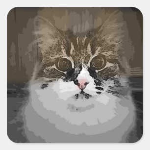 Original Design Siberian Cat Stickers