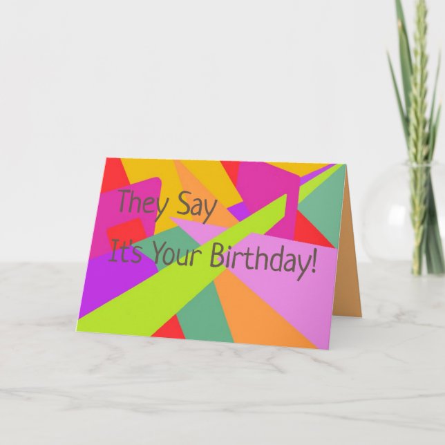 Original Digital Art on Birthday Card (Front)