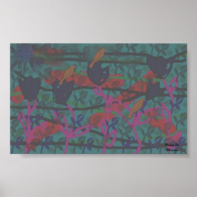 original digital art  poster on archival paper (Front)