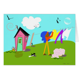 Original digital artwork "Laundry Helper"