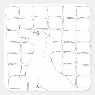 Original Dog Drawing Chinese Dog Year 2018 Sticker