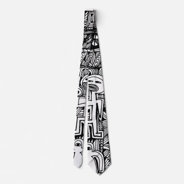 Original Doodle Art Tie (Back)