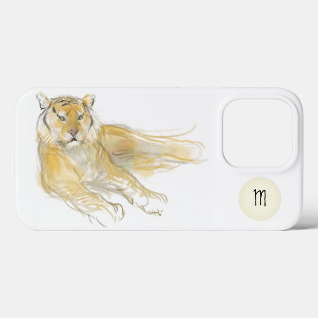 Original Drawing2 Chinese Tiger Year Name Birthday Case-Mate iPhone Case (Back (Horizontal))