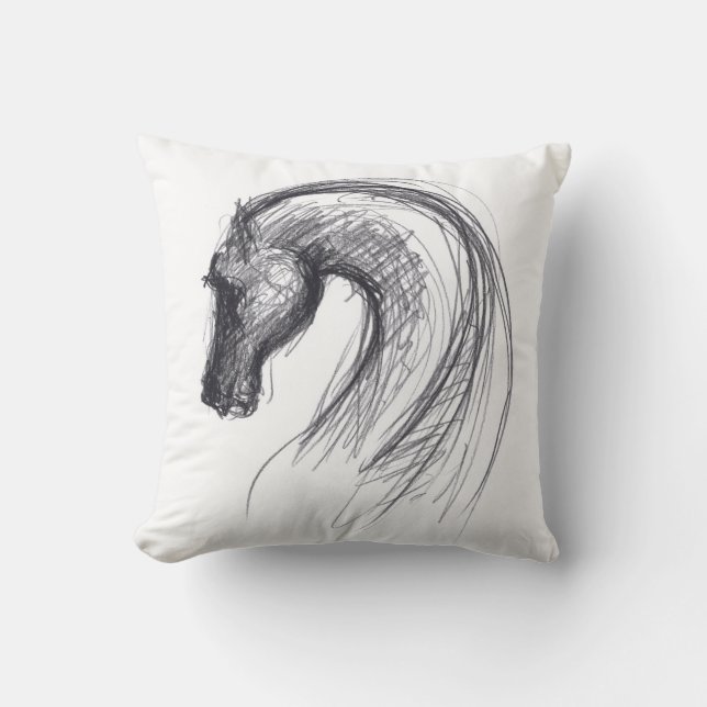 Original Drawing 1 Horse Year Zodiac Birthday P Cushion (Front)