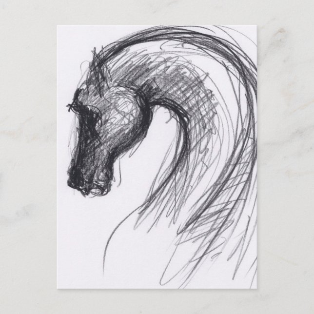 Original Drawing 1 Horse Year Zodiac Postcard 1 (Front)