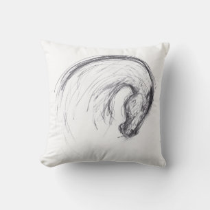 Original Drawing 2 Horse Year Zodiac Birthday P Cushion