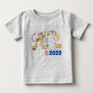 Original Drawing Tiger Chinese New Year 2022 Baby Baby T-Shirt
