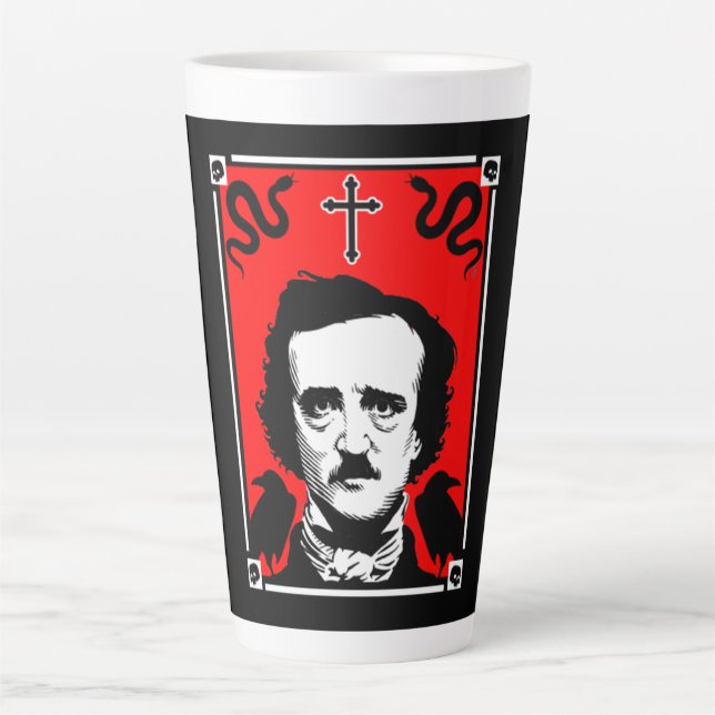 Original Edgar Allan Poe  Latte Mug (Front)