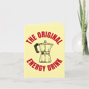 Original Energy Drink – Vintage-Style Coffee Card