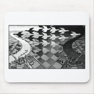 Original famous draw "day and night" mouse pad