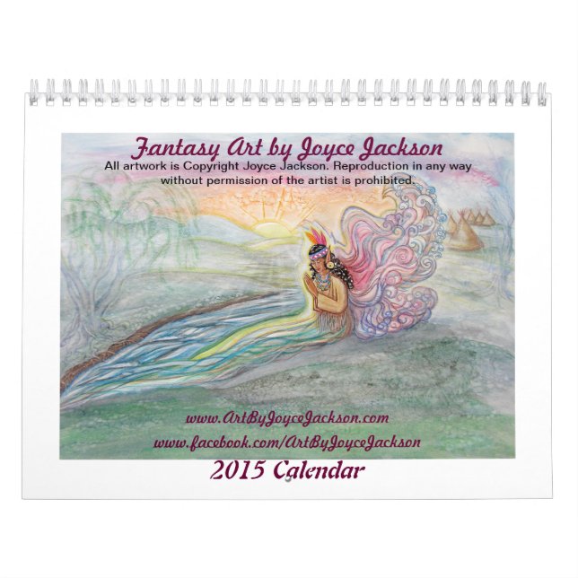 Original Fantasy Art by Joyce Jackson Calendar (Cover)