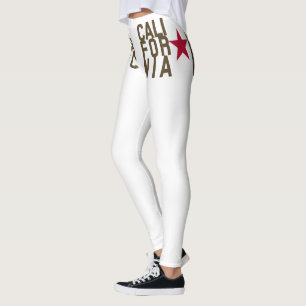 Original Fashion text design California Republic Leggings