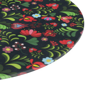 Original FOLK Hungarian Matyo Embroidery Cutting Board