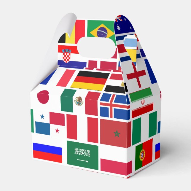 Original FOOTBALL SOCCER TEAM FLAGS 2018 pattern Favour Box (Front Side)