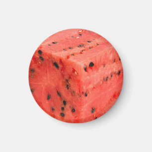 Original Fresh Sweet Red Watermelon Food Cube Magnet