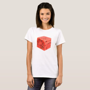 Original Fresh Sweet Red Watermelon Food Cube T-Shirt