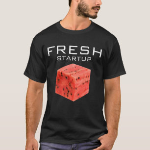 Original Fresh Sweet Red Watermelon Food Cube T-Shirt