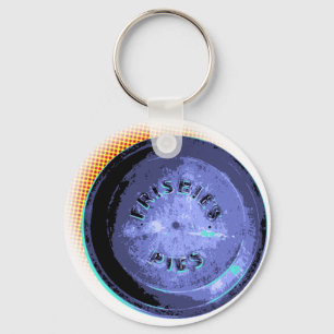Original Frisbee Pie Tin Pop Art Key Ring