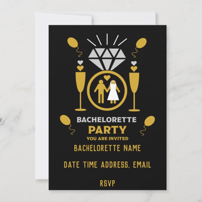 Original Funny Bachelorette Party Invites (Front)