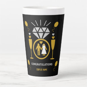 Original Funny Engagement Congratulations Gift Latte Mug