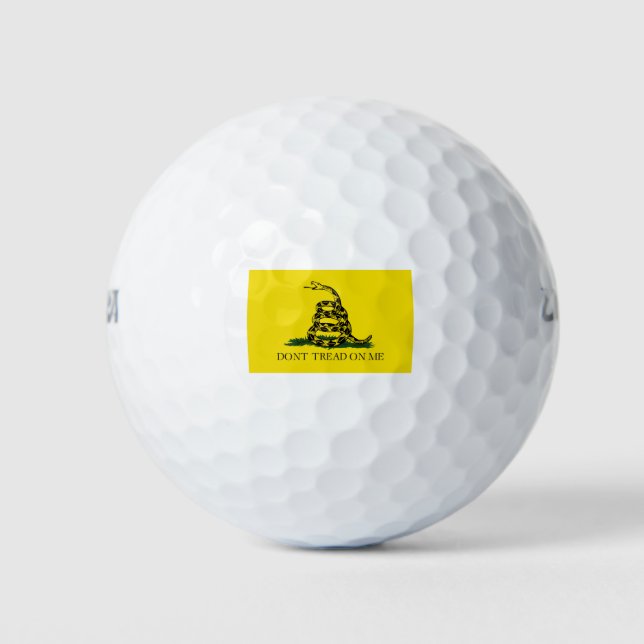 Original Gadsden Flag Golf Balls (Front)