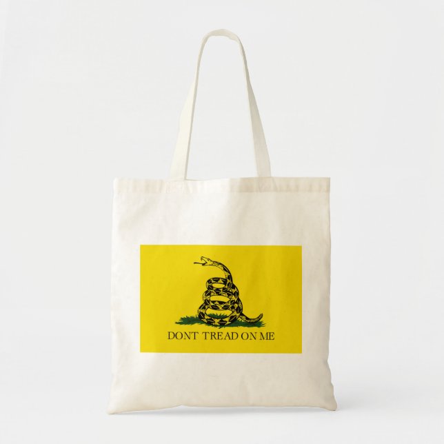Original Gadsden Flag Tote Bag (Front)