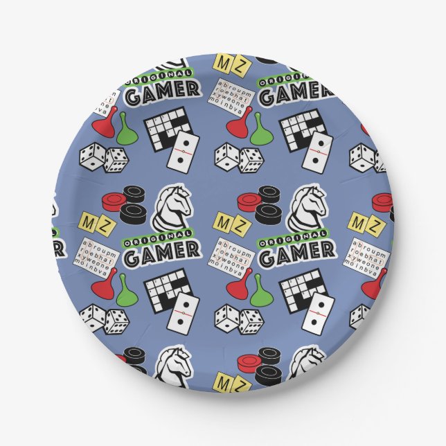 Original Gamer Paper Plate (Front)