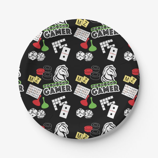 Original Gamer Paper Plate (Front)