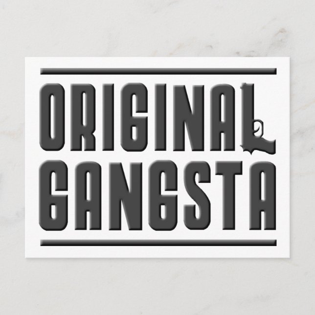 Original Gangsta Postcard (Front)
