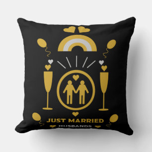 Original gay guy wedding gifts cushion