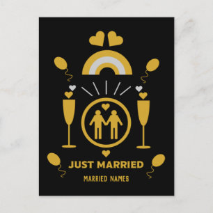 Original gay guy wedding gifts     postcard