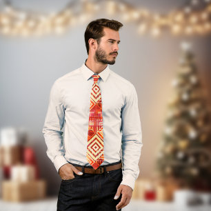 Original Geometric Abstract Pattern Tie
