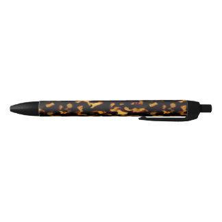 Original Gold and Brown Tortoiseshell Seamless Rep Black Ink Pen