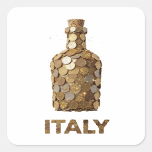 Original Gold ITALY Sticker Graphic