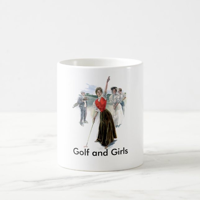 Original Golfing Girl Coffee Mug (Center)