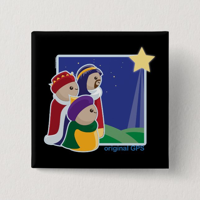 Original GPS 15 Cm Square Badge (Front)