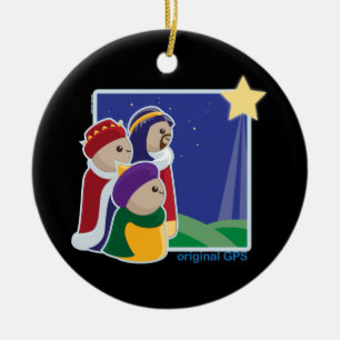 Original GPS Ceramic Ornament
