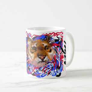 Original graffiti style Tiger Chinese Year Zodiac  Coffee Mug